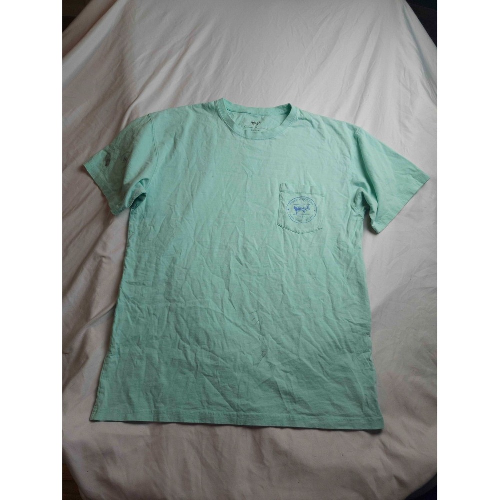 Coastal Cotton Shirt Mens Large Green‎ Off-Road Vehicle Graphic Print Casual